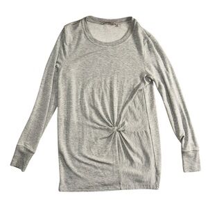 Athleta Nirvana Twist Front Beyond Soft Gray Women’s Size Small Workout Lounge